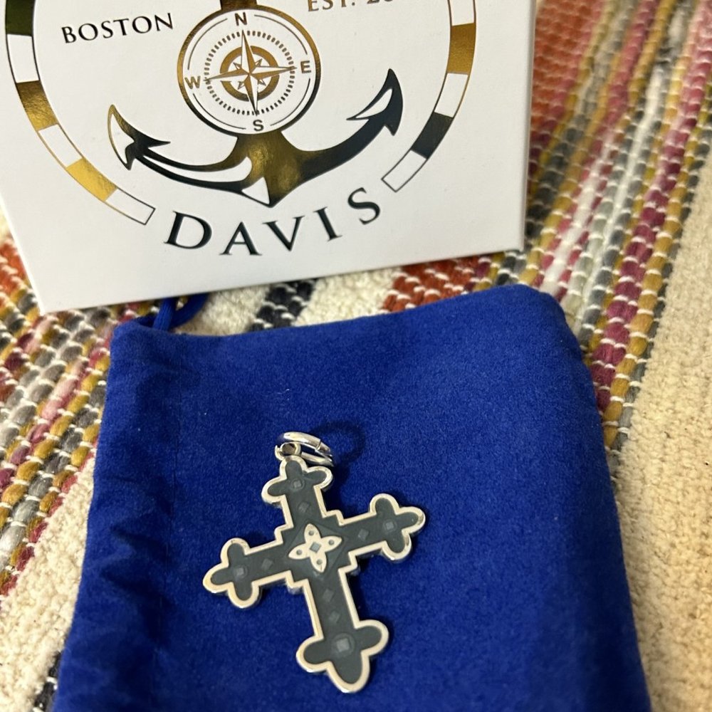 Colby Davis of Boston Byzantine Cross Sterling and Enamel